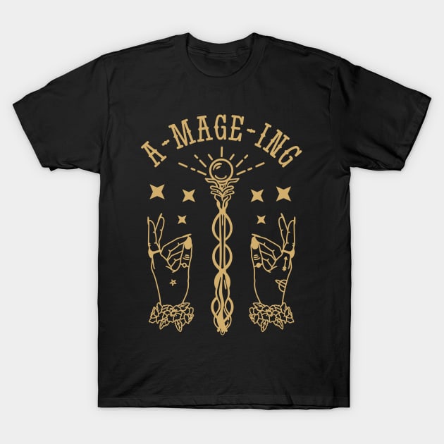 A Mage-Ing Witch T-Shirt by MimicGaming